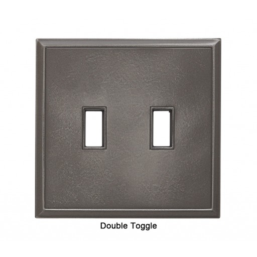 Classic Nickel Silver Magnetic Double Toggle Wall Plate
