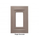 Signature Brushed Nickel Magnetic Single Decorator Wall Plate
