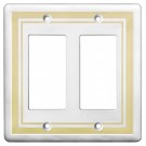 Double GFCI Color Accents Wall Plate - Beige
