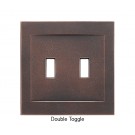 Signature Oil Rubbed Bronze Magnetic Double Toggle Wall Plate