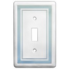 Single Toggle Color Accents Wall Plate - Cool Blue