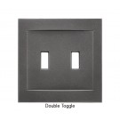 Signature Wrought Iron Magnetic Double Toggle Wall Plate