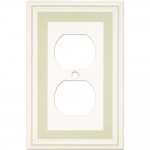 Single Duplex Color Accents Wall Plate - Soft Sage