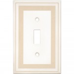 Single Toggle Color Accents Wall Plate - Beige