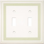 Double Toggle Color Accents Wall Plate - Soft Sage