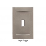 Signature Brushed Nickel Magnetic Single Toggle Wall Plate