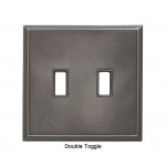 Classic Nickel Silver Magnetic Double Toggle Wall Plate
