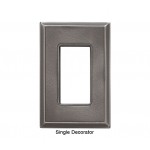 Classic Nickel Silver Magnetic Single Decorator Wall Plate