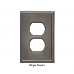 Classic Nickel Silver Magnetic Single Duplex Wall Plate
