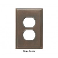 Classic Antique Bronze Verdigris Magnetic Single Duplex Wall Plate