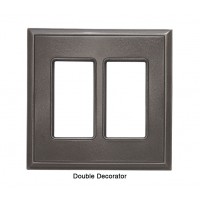 Classic Nickel Silver Magnetic Double Decorator Wall Plate