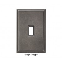 Classic Timeworn Steel Magnetic Single Toggle Wall Plate