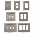 Arc Brushed Nickel Magnetic Wall Plates