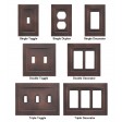 Arc Oil Rubbed Bronze Magnetic Wall Plates
