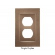 Signature Classic Bronze Magnetic Single Duplex Wall Plate
