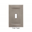 Signature Brushed Nickel Magnetic Single Toggle Wall Plate