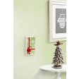Christmas Ribbon Holiday Deco Magnetic Wall Plate
