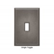 Classic Nickel Silver Magnetic Single Toggle Wall Plate
