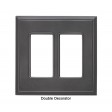 Classic Wrought Iron Magnetic Double Decorator Wall Plate