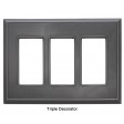 Classic Wrought Iron Magnetic Triple Decorator Wall Plate