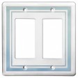 Double GFCI Color Accents Wall Plate - Cool Blue