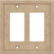 Double GFCI Cast Stone Wall Plate - Sienna