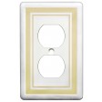 Single Duplex Color Accents Wall Plate - Beige