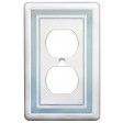 Single Duplex Color Accents Wall Plate - Cool Blue