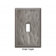 Classic Water Nickel Silver Magnetic Single Toggle Wall Plate