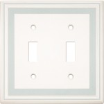 Double Toggle Color Accents Wall Plate - Cool Blue