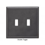 Classic Wrought Iron Magnetic Double Toggle Wall Plate