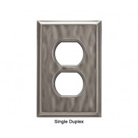 Classic Water Nickel Silver Magnetic Single Duplex Wall Plate