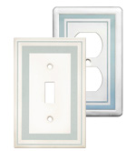 Color Accents Wall Plates - Cool Blue image