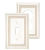 Color Accents Wall Plates - Grey